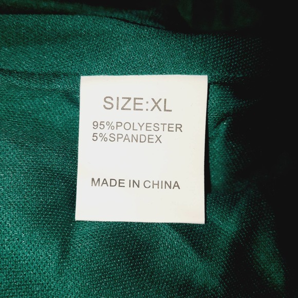 NEW Green Bell Bottoms Women High Waist Wide Leg Palazzo Bling Sequin Flared  XL - Picture 7 of 9